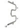 Electric towel "Sanprise" M-shaped, 500x500 mm, side connection, chromium