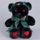 Soft toy "Bear" with a green bow, 31 cm