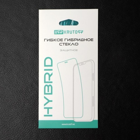 Krutoff protective glass, for Itel Vision 3, hybrid, flexible, full glue-2