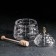 Crystal capacity for honey "Hive with a bee", 200 ml, h = 11.8 cm