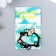 Keychain-keyword metal "Pig with wings" enamel 4.5x5.5 cm