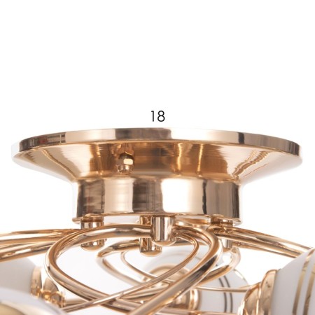 Briana chandelier 8x40W E27 Gold Model: 2800087-4