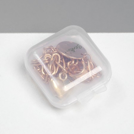 Organizer for storage of jewelry "Case", 3.5 × 3.5 × 2 cm, the color is transparent-1