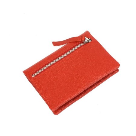 Wallet, button, 12 pockets, 1 section for trifles, n/k scarlet fleetter-2