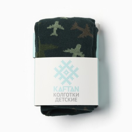 Колготки детские KAFTAN "Самолёты" 104-110 см, зелёный-5