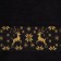 Tmachry Lovelife towel "Deer", 30x60 cm, black color