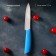 Knife ceramic shade "Simple", blade 12.5 cm, handle Soft Touch, Blue Color Blue