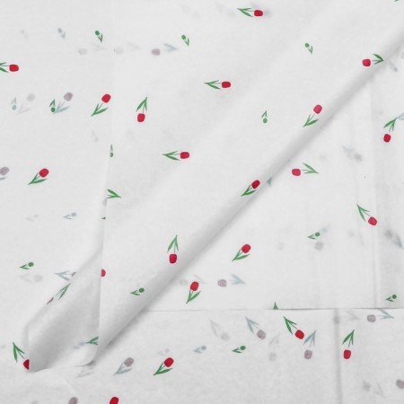 Paper Pacific, "flowers", white, 50 cm x 70 cm 17 grams