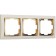 Frame for 3 posts WL03-FRAME-03-VORY-GD, color gold, ivory
