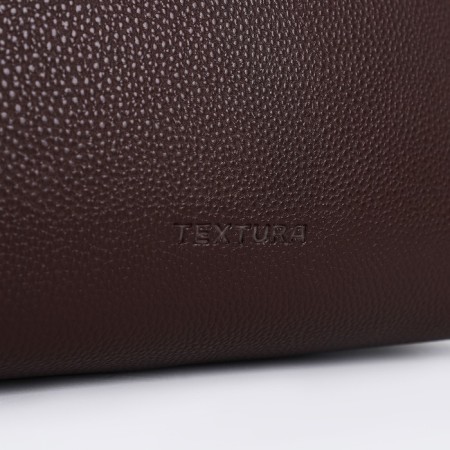 Female Bag Textura, Tout, Middle Size, Brown color-3