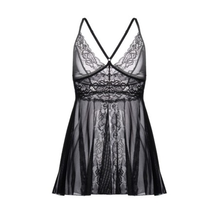 Baby-dollar combination with a cut in front of Erolata Nataliya, Black, 46-48-7