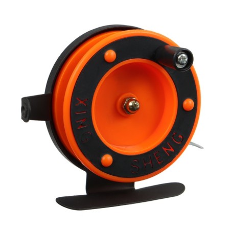 Inertial coil, plastic metal, diameter 6.5 cm guiding fishing lines, black-red, 801d-4