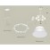 Suspended Ambrella Light, XR92031001, GX53 LED 12 W, white sand, white matte