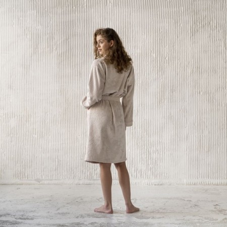 Tao robe, size m, beige color-3
