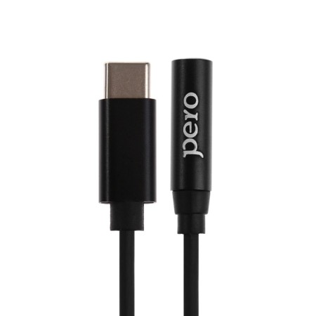 Adapter Pero AD09, Type -C - Jack 3.5, compatible with iPhone and Samsung, black-2