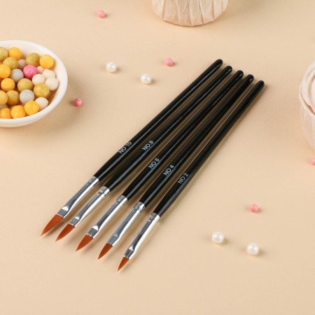 A set of confectionery brushes for decorating Konfinetta, 5 pcs