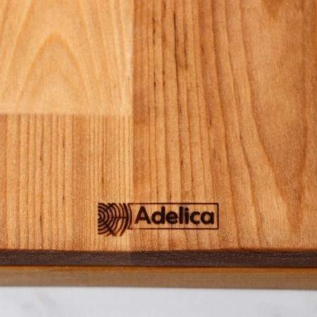 Grootboard ADELICA, with a retractable tray, saturated with mineral oil, 30 × 24 cm, a tray 22 × 22 cm, birch-5