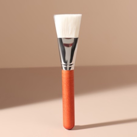 Brush for masks, wide, 16 (+/- 1) cm, brown/white color-2