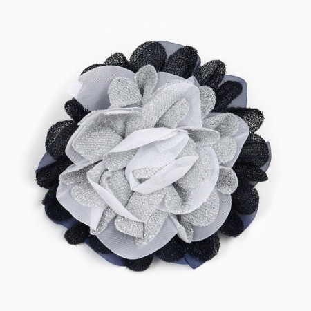 Outlet. Bant for hair on an elastic band, white with blue, 11 cm, Minnie Mouse-2