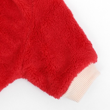 Sweater "watermelon", velor, size S (DS 25, Osh 24, OG 35 cm), red-8