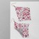 Hanging "rhombus" chain mail, cute flowers, colored, 9 cm