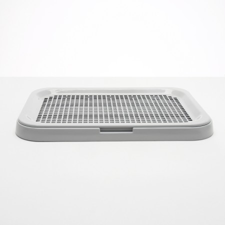 Dog toilet flat without a column of 48.5 x 34 x 4cm light gray-2