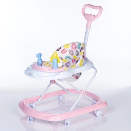 Walks Jolly Walk XT BW130, 6 wheels, with light -and -language effects, pink color