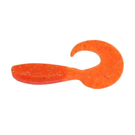 Twizter Yaman Pro Mermaid Tail, 7.6 cm, color #03-Carrot Gold Flake, packaging 10 pcs.