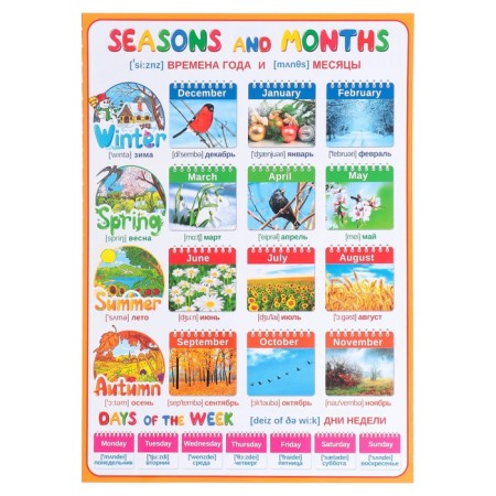Set of posters "English" 30x43 cm-5