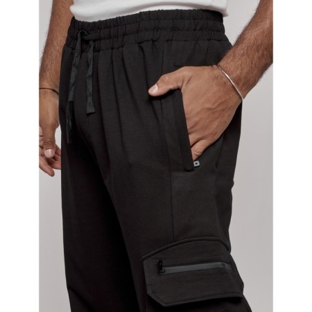 Sports male trousers, size 56, black color-10