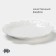 Porcelain dining porcelain Magistro "Rose", D = 25 cm, white color