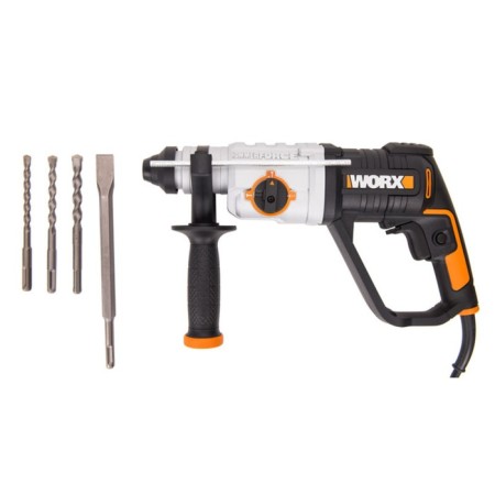 Perforator Worx WX339, 220 V, 800 W, 5300 BLU/Min, 2.5 J, SDS-PLUS, Case-5