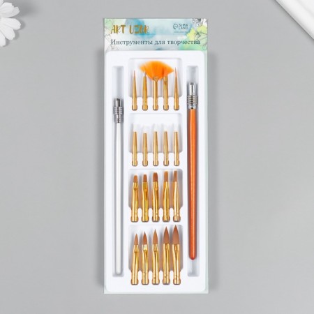 Tool for creativity n-r 22 items (2 holders + 20 nozzles) 2x12.5x29.5 cm