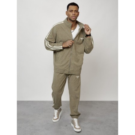 Male tracksuit, size 50, khaki color-12
