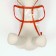 Dog raincoat, size M (DS 26, OG 38-41, Osh 40 cm), red