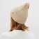 Women's hat Minaku "Truffel" color beige, size 54-56