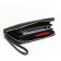 Women's wallet with lightning, black color