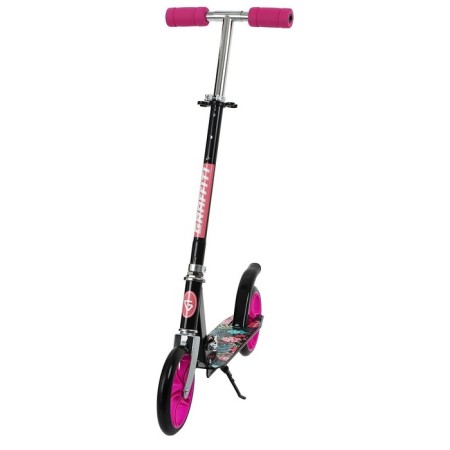 Graffiti scooter, folding, Pu 200 mm wheels, ABEC 7, black color-1