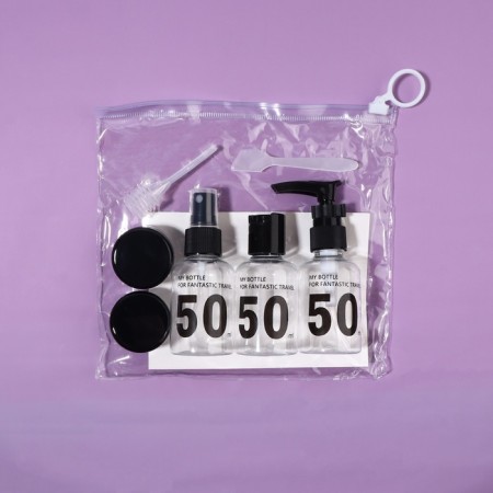 Storage set, in a case, 7 objects, the color is transparent/black-11