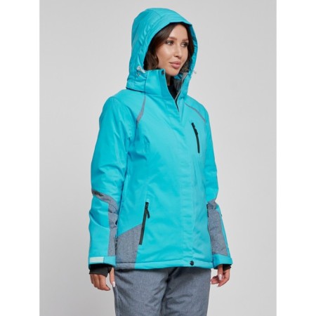 Ski jacket female winter, size 44, blue color-6