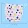 Reusable diaper+ 1 insert included "balls", white/pink color