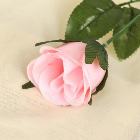 Artificial flowers "rose" 63 cm, d-5 cm, pink-1