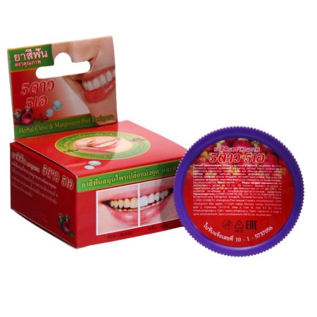 Toothpaste with mangoostin extract 5 Star Cosmetic Herbal, 25 g *2pcs