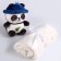 Soft toy with a plaid "Panda"