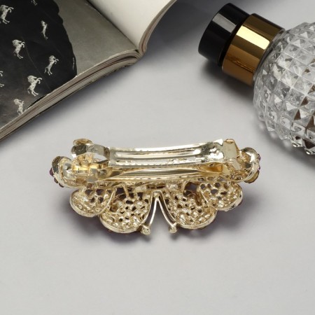 Hair hairpin "Sienna" butterfly, 8.5 cm-1