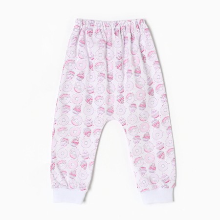 Pants children, white color/bagels, height 86 cm-3