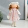 Interior doll "Baby in a dress with lace, with a heart" 36.5x14x15.5 cm