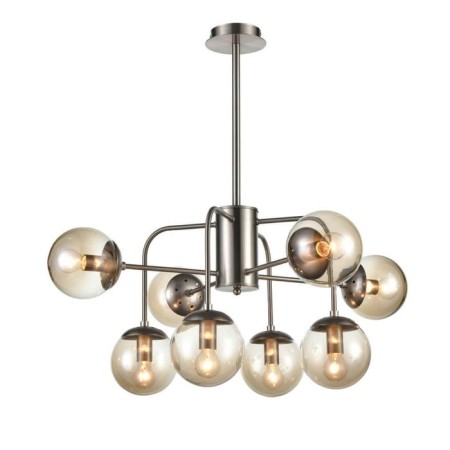 Verona chandelier, 8x40W E14, Nickel color-1