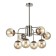 Verona chandelier, 8x40W E14, Nickel color