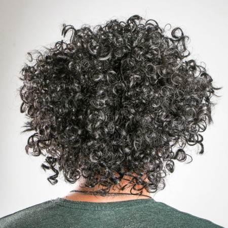 Carnival wig "volume", head cover 56-58, 120 g, black color-1